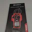 KAIWEETS Digital Clamp Meter Multimeter with D-Shaped Jaw for AC/DC Current & Voltage, Auto-ranging 4000 Counts Voltage Tester with Flashlight Backlight, Measuring Temperature Continuity Diode NCV