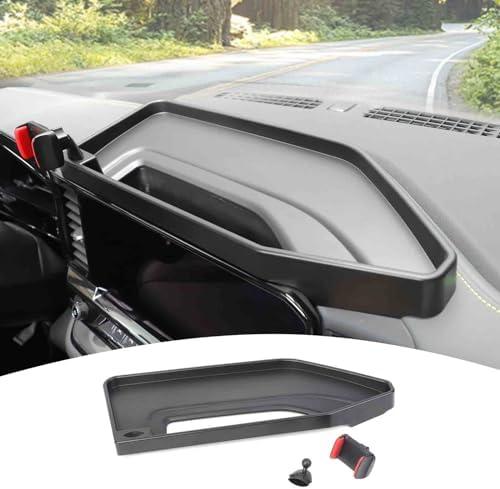PDKLIN for Silverado Center Console Dash Tray Phone Holder Mount, Dashboard Storage Box Organizer for Chevy Silverado 2022 2023 2024