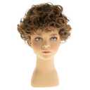 Short Curly Brown Child Wig Synthetic Halloween Costume Party Cosplay Hair Wig for Kids Boys