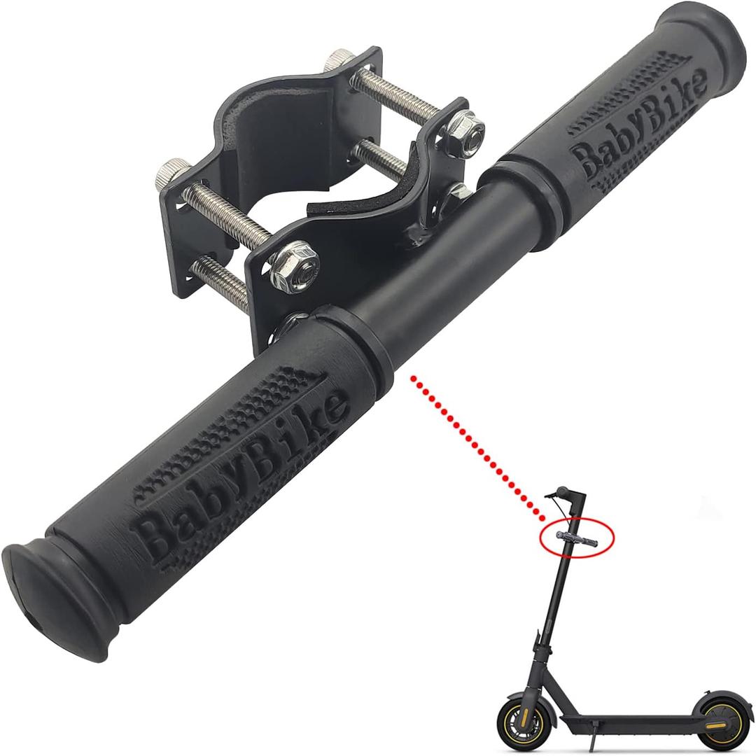 MORICHS Scooter Kids Handle Grip Bar for Ninebot Max, Non-Slip Adjustable Child Safe Holder Kids Handrail for Segway Ninebot Max Electric Scooter Accessory