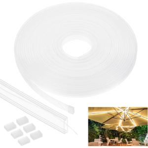 PATIKIL Silicone Tube Sleeve, 33ft/10Meter 12mm Flexible LED Channel IP67 Waterproof Protection Cover LED Silicone Channel System for 3528/5050/5630/3014 Led Strip Light