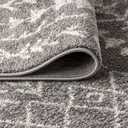 JONATHAN Y Ziri Moroccan Geometric Gray/Cream Runner Rug, 2x8, Bohemian, Scandinavian, Easy-Cleaning for Living Room, Bedroom, Kitchen, Pet Friendly, Non-Shedding (MOH210B-28)