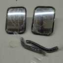 Mirrors Doors Off Compatible with Jeep Wrangler JK CJ JL & Unlimited - Door Hinge Side Mirrors for Jeep - 2 Pack 5.5 x 7.5 inches Side Rear View Mirrors for Doors Off Driving