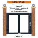 Swinging Cafe Door with Hinges, Single Saloon Half Doors 23.6" W x 29.5" H