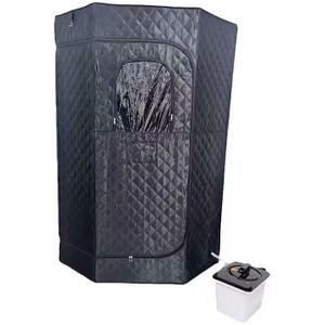 Portable Home Steam Sauna Box, Full Size Personal Sauna Tent For Home Spa, Indoor Sauna Relaxation Red