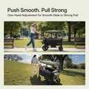 Stroller Wagon for Kids, One-Hand Adjustable Push/Pull Handle, Spacious Storage, 8"/12" All-Terrain Wheels, Canopy with Bug Net, Wagon Stroller for Daily Walks, Short Trips & Grocery Runs