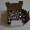 Alien Play 80 Rounds Solid Aluminum 50 Cal. Paintballs for Self Defense, 2.8 Gram Reusable .50 Caliber Powerful Aluminum Balls Fit for t4e TR50/HDR 50 (Aluminum, Silver)