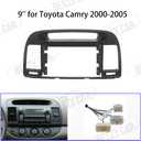 Fits for Toyota Camry 2000-2006 Black Car Radio Stereo Fascia Frame Double DIN 9 inch Dash Installation Mounting Kit