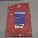 ROYGROW Round Christmas Tablecloth 60 Inch, Christmas Decorations Red Snowflake Xmas Table Cloth Washable Decorative Holiday Table Covers for Kitchen Picnic Party Indoor Outdoor