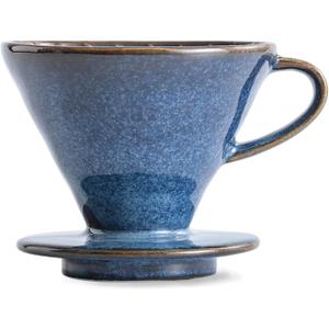 Aroplor Ceramic Coffee Dripper Filter 60Angle Tapered Hand Brew Pour Over Coffee Maker Set Reusable Porcelain Portable For Home Baristas