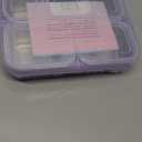 Snackle Box Containers, Stainless Steel 5 Compartments Divided Serving Tray with Lid, Removable LeakProof Portable Bento Box for Fruit Candy Nuts Food - School, Picnic and TravelBlue