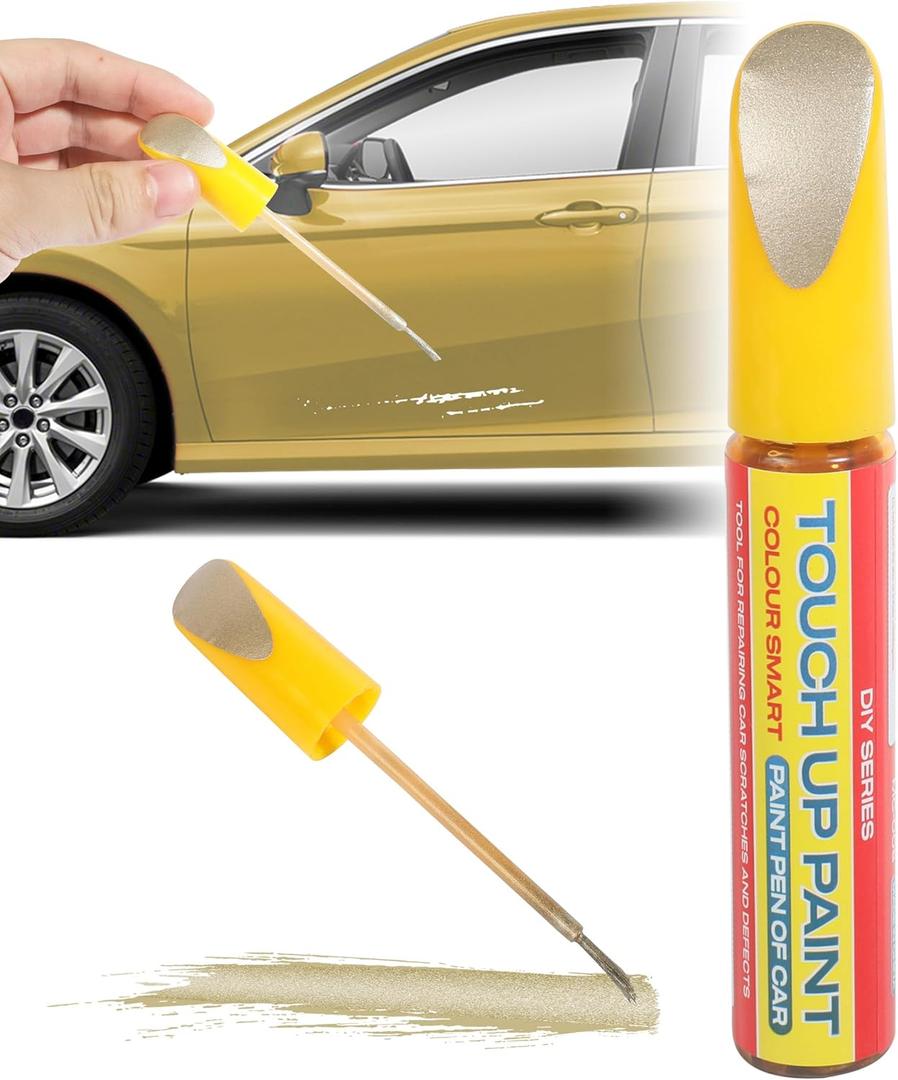ESEWALAS Car Paint Pen,Car Paint Repair,Car Repair Scratch Remover,Touch Up Paint for Cars,Car Accessories Car Scratch Repair Paint Pen,Car Touch Up Paint Pen for Car Deep Scratches (Champagne Gold)