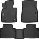 Husky Liners Weatherbeater Floor Mats | Fits 2018 - 2024 Toyota Camry (Front Wheel Drive only) Excludes Hybrid Models | Front & 2nd Row, 3-pc Black - 95731