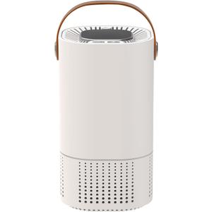 Mini Quiet Air Purifier - Portable and Cute Desk Air Purifier for Dorm, Office, Travel, Car, Classroom, Bedroom, White