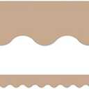 2 x Teacher Created Resources Light Brown Scalloped Border Trim (TCR7129)