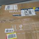 VooBang Black Scalloped Circle Mirror, 20" Wavy Edge Round Wall Mirror with Tempered Glass Textured Circular Metal Deep Frame, Hanging Leaning for Bathroom, Hallway, Entryway, Livng Room