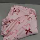 Laura Ashley Decorative Tablecloth, Wrinkle and Stain Resistant, Spillproof Water Repellent, Easy Care Washable Polyester Fabric for Dining, Kitchen, Holiday and Party, 60" x 102", Pink Candy Cane