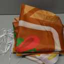 WovWeave 3 Pcs Christmas Gingerbread House Door Decorations Candy Cane Wreath Snowman Christmas Tree Gingerbread House Porch Banners for Holiday Classroom School Office Wall Display(Brown)