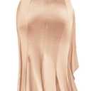 Miusol Women's Sexy Off Shoulder Sequin Lace Wedding Bridesmaid Party Long Dress (Beige, XL)