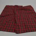 OTOSTAR Pack of 2 Christmas Plaid Decorative Throw Pillow Covers 12x20 Inch Scottish Tartan Farmhouse Decor Pillow Covers Cushion Case Couch Pillowcase for Home Sofa Bed Decor (Red)