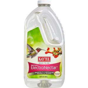 Kaytee Hummingbird ElectroNectar Wild Bird Food, Ready to Use, 64 Ounces (EXP 07/01/28)