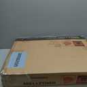 MAHANCRIS Bathroom Wall Cabinet with Mirror, Wall Mounted Medicine Cabinet with Color Adjustment LED Lights, Mirrored Over The Toilet Storage Cabinet with Adjustable Shelves, 23.6''W x 21.6''H, White