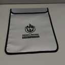 Upgraded Two Pockets Fireproof Document Bag (2000), andyer 15x 11Waterproof Fireproof Money Bag for Cash with Zipper, Important Document Storage Organizer for Valuables, Legal Documents Safe (Grey)