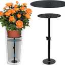 Adjustable Plant Risers for Inside Pots, 11-20" Rise Planter Insert Filler for Large Pots, Plant Lift Inserts Pot Risers for Indoor Outdoor Tall Taper Planter Container (6" 8" 10" Base Top, Set of 1) (Medium)