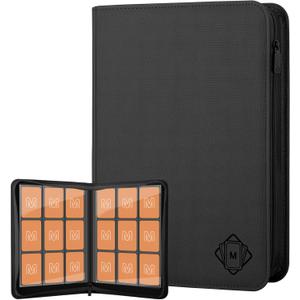 Trading Card Binder with 9 Side Loading Pocket Card Album Hold Up to 540 Cards PU Card Collection Binder, Collectible Albums Card Folder for MTG, TCG, Sports Cards