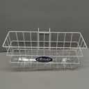 Drive Medical 10200B Walker Basket, Basket for Folding Walker with Cup Holder, White