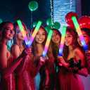36 Pcs LED Foam Glow Sticks Bulk,Glow in The Dark Party SuppliesFoam Light Up Sticks 3 Modes of Color Flashing for Birthday,Wedding,Raves,Carnival,Halloween Christmas,New Year,Concert