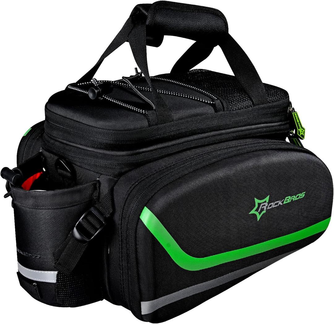 ROCKBROS Bike Trunk Bag 17L-45L Expandable Waterproof Rear Rack Bags, 41.5*27*19 cm