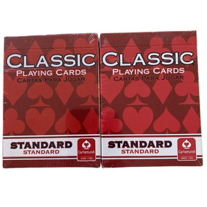2 Packs Cartamundi Classic Playing Cards - 52 cards per deck, New & Sealed