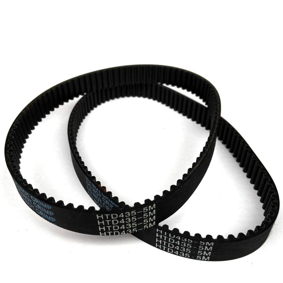 395 Teeth HTD-5M Belt for Electric Skateboard 15mm Width HTD435-5M Belt Replacement for Mountain Skateboard Conversion Kit (2 Belts 435)
