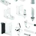 Sentry Supply 656-8453-T Door Kit, 1 In. Door and 1-1/4 In. Pilaster, Zamak, Chrome Plated (1 Kit)