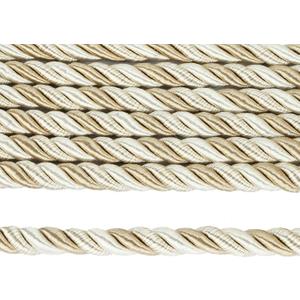 Fenghuangwu 10 Yards / 1cm Twisted Rope Cord Trim Nylon Rope Thread String for DIY,Home Decor,Sofa Furniture Decoration-Mix Beige