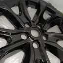 17 Inch Gloss Black Wheel Skins Compatible with 2018-2021 Chevrolet Equinox, Fits OEM 17" Stock Alloy Wheels #84450624, Snap-On Rim Covers 4-Pack