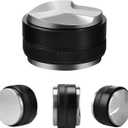 53mm Espresso Distributor & Tamper, Coffee Distributor Adjustable Height, Coffee Leveler Fits with Two-in-one Double-head and Flat-bottom Three Leaf for Macaroons Espresso Coffee