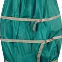 Upright Christmas Tree Storage Bag - Canvas Cover for 7.5-Foot Artificial Trees, Inflatables, and Christmas Decorations by Elf Stor (Green)