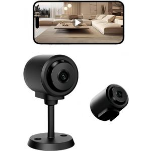 LKSUMPT Hidden Camera, 2K HD Wireless Nanny Cam with Motion Detection & Night Vision, Cloud & SD Storage, Security Camera for Home/Baby/Pet, WiFi/No WiFi Use