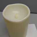 Homemory 6" x 9" Extra Large Outdoor Waterproof Candle with Auto 6-Hour Timer, No Remote, Ivory Plastic Made, Long Last for Half A Year