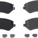 Power Stop Front Brake Kit For Chrysler Town & Country 2004-07 |Voyager 2001-03 |Dodge Caravan 2001-07 |Grand Caravan 2001-05 - Ceramic Brake Pads With Installation Hardware, 17-856