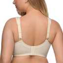 DotVol Women's Full Figure Minimizer Bras Comfort Large Busts Wirefree Non Padded Plus Size Bra, 36DD