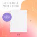 Happy Planner Plans + Notes Planner Refill Paper, 100 Sheets of Lined Refill Paper for Journals, Big Size