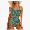 Century Star Tummy Control One Piece Swimsuit for Women Vintage Bathing Suits Ruched Swimwear, Size -L