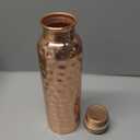 Kitchen Science Copper Water Bottle (34oz/1000ml) w/a Carrying Canvas Bag | 100% Pure Copper Bottle for Drinking Water | LabTested, Heavy Duty & LeakProof | Authentic Ayurvedic Copper Water Bottle