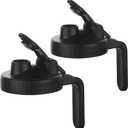 Mason Jar Pour Spout Lid for Wide Mouth Mason Jars, Leak Proof Seal Cover, Mason Jar Pitcher Flip Cap Airtight Handle Lid (2 Pack)