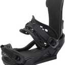 Snowboard Bindings Lightweight Snow Shoes Bindings Rear Entry Bindings for Men and Women Easy to Put on and Take Off (Medium, Black)