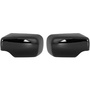 X AUTOHAUX 2pcs Rearview Mirror Cover for BMW 3 Series E46 318i 320i 325i Car Mirror Covering Cap Exterior Parts Replacement Modification Glossy Black