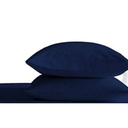 Set of Two Oversized Superhuge Pillow Case - Cover - 100% Egyptian Cotton, 600 Thread Count Sateen, (Size 31 x 40) (31 X 40, Navy Blue)